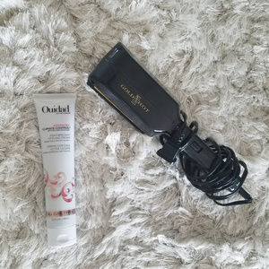 Flat Iron & Ouidad Hair Styling Cream